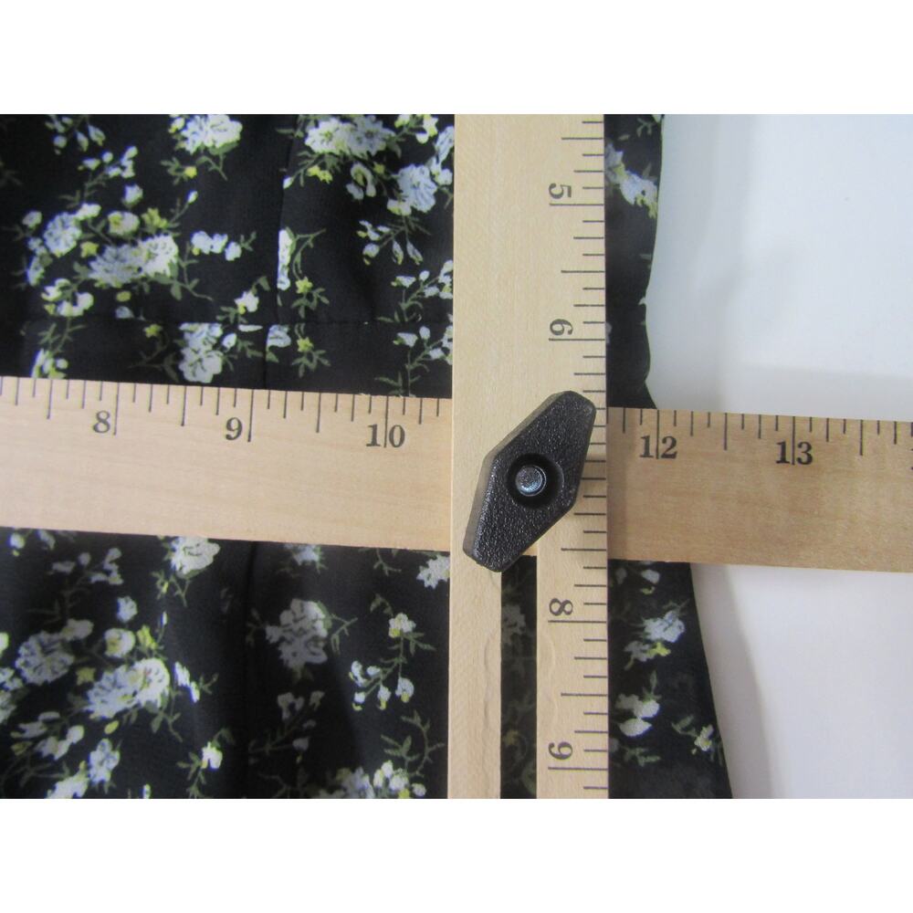 Etophe Studios Women Midi Dress Floral Small‎ Black Boho Whimsigoth Fairy Black - Picture 7 of 9